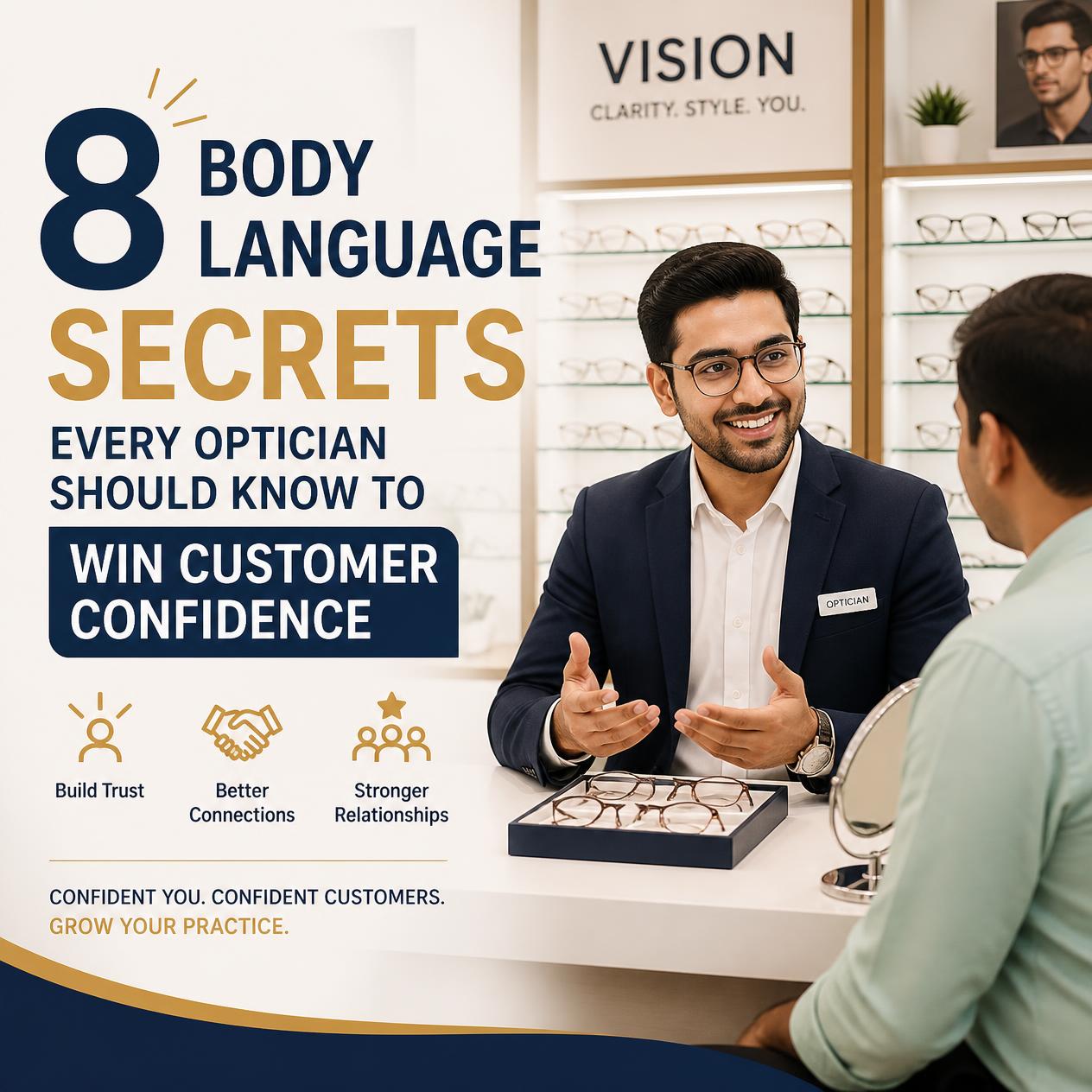 8 Body Language Secrets Every Optician Should Know to Win Customer Confidence